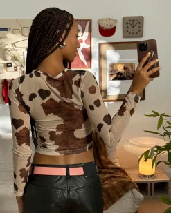 Animalie Mesh Top Cow
