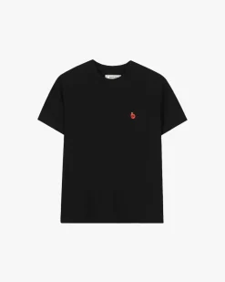 Apple Crew Slim Tee Black