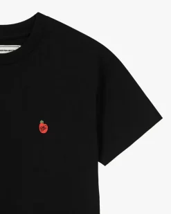 Apple Crew Slim Tee Black