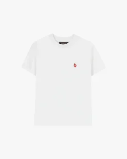 Apple Crew Slim Tee White