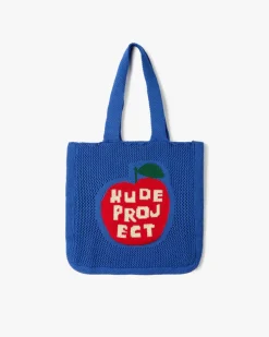 Apple Crochet Bag Blue