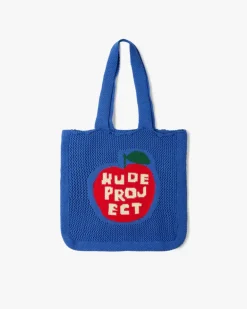 Apple Crochet Bag Blue