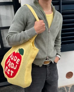 Apple Crochet Bag Yellow