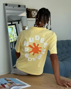 Astro Tee Pale Banana