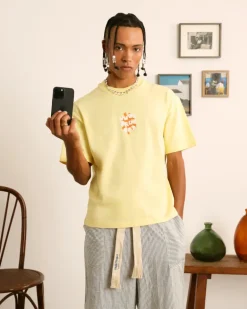 Astro Tee Pale Banana