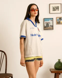 Basic Football Tee White