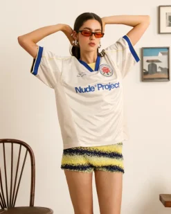Basic Football Tee White