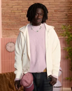 Beast Zip-Up Hoodie Marshmallow