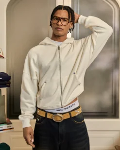 Beast Zip-Up Hoodie Marshmallow