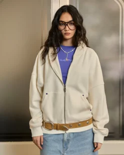 Beast Zip-Up Hoodie Marshmallow