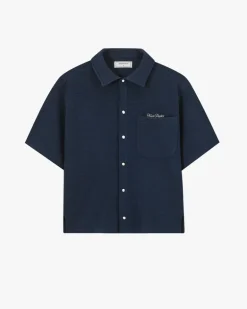Camisa Marbella Waflle Azul Marino