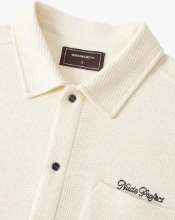 Camisa Marbella Waflle Blanco Crema