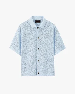 Camisa Romantica Azul Cielo