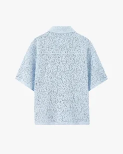 Camisa Romantica Azul Cielo