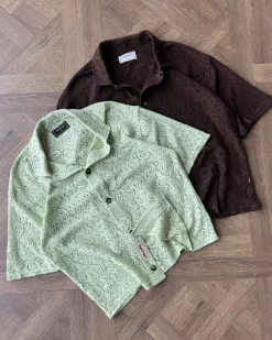 Camisa Romantica Verde