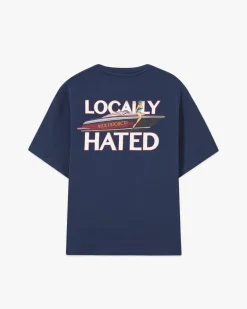 Camiseta Azul Marino Locally Hated