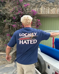 Camiseta Azul Marino Locally Hated