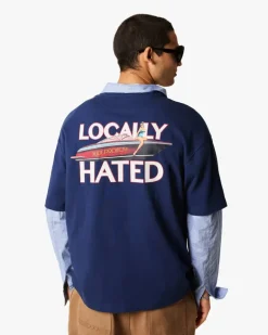 Camiseta Azul Marino Locally Hated