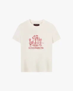 Camiseta Cena Blanco Crema