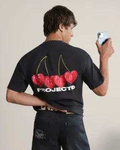 Camiseta Cherry Negra