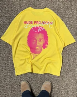 Camiseta Face Amarilla
