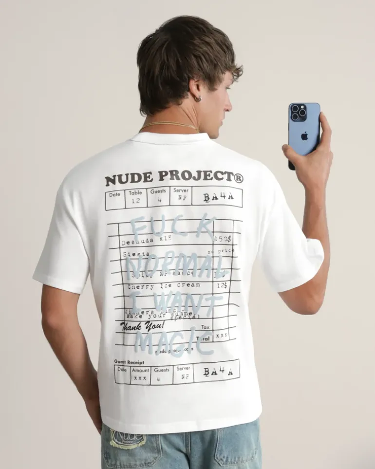 Camiseta Fuck Normal Blanca