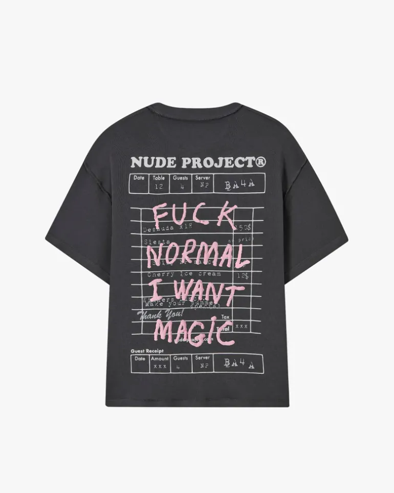 Camiseta Fuck Normal Gris Oscuro
