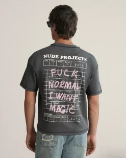 Camiseta Fuck Normal Gris Oscuro