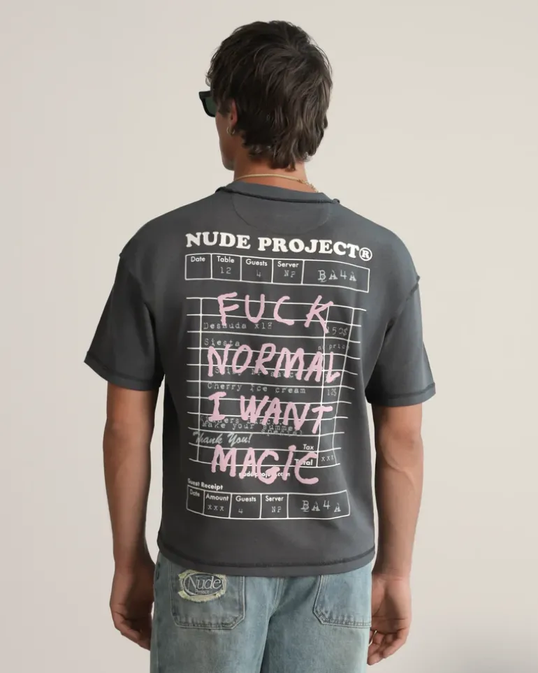 Camiseta Fuck Normal Gris Oscuro