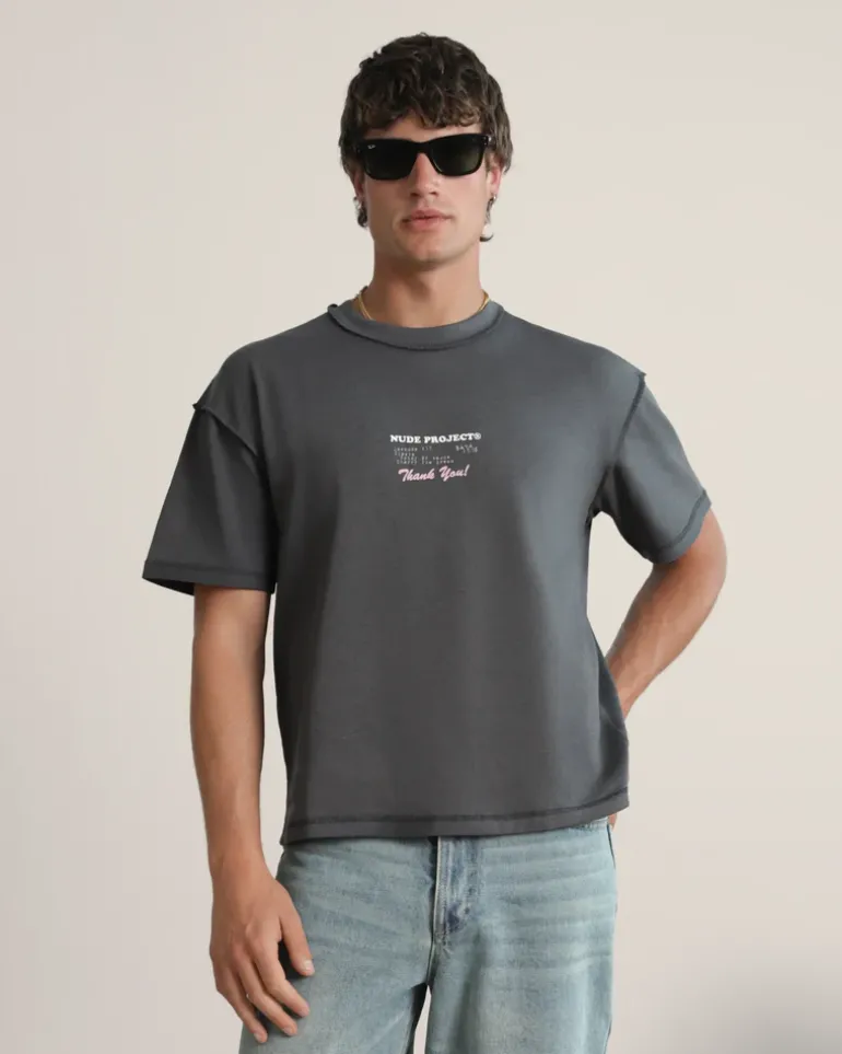 Camiseta Fuck Normal Gris Oscuro