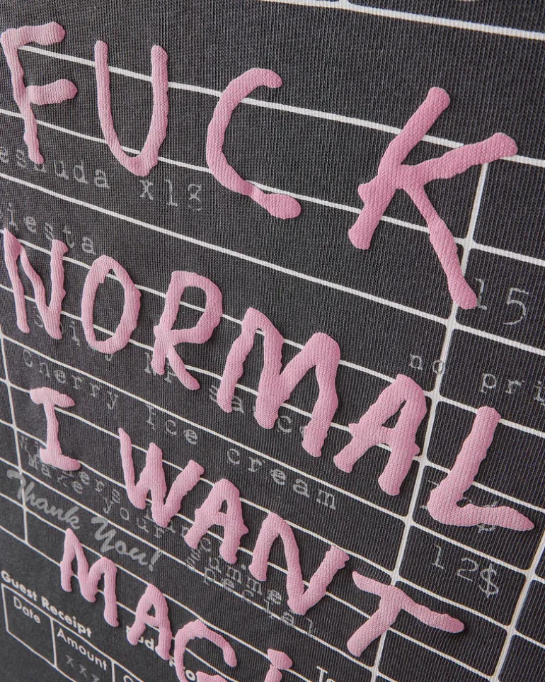 Camiseta Fuck Normal Gris Oscuro