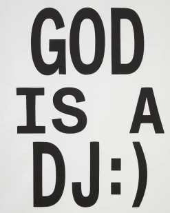Camiseta God is a DJ Blanca
