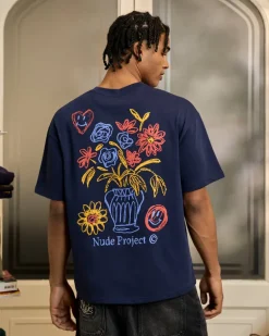 Camiseta Jarron Azul Marino