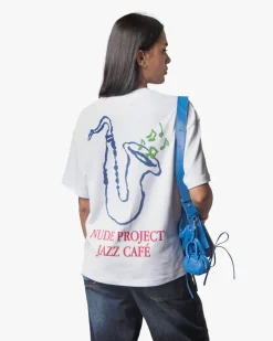 Camiseta Jazz Cafe Blanca