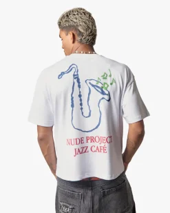 Camiseta Jazz Cafe Blanca