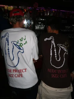 Camiseta Jazz Cafe Blanca
