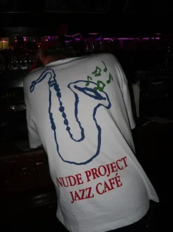 Camiseta Jazz Cafe Blanca