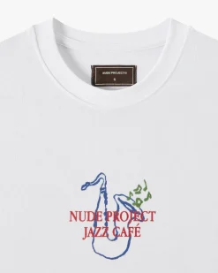 Camiseta Jazz Cafe Blanca