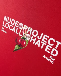 Camiseta Locally Hated Cherry Roja