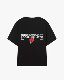 Camiseta Locally Hated Cherry Negra
