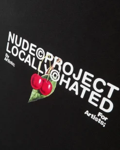 Camiseta Locally Hated Cherry Negra