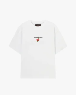 Camiseta Locally Hated Cherry Blanca