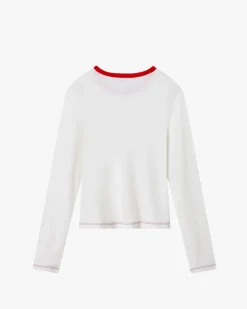 Camiseta Manga Larga Poetic Blanco Crema
