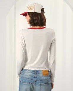 Camiseta Manga Larga Poetic Blanco Crema