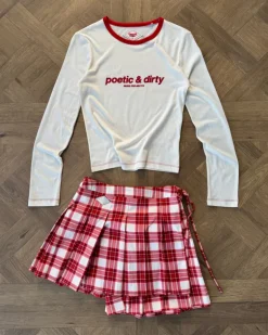 Camiseta Manga Larga Poetic Blanco Crema