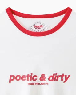 Camiseta Manga Larga Poetic Blanco Crema