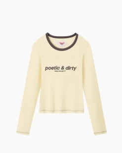 Camiseta Manga Larga Poetic Amarilla