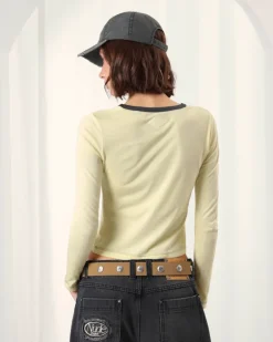 Camiseta Manga Larga Poetic Amarilla