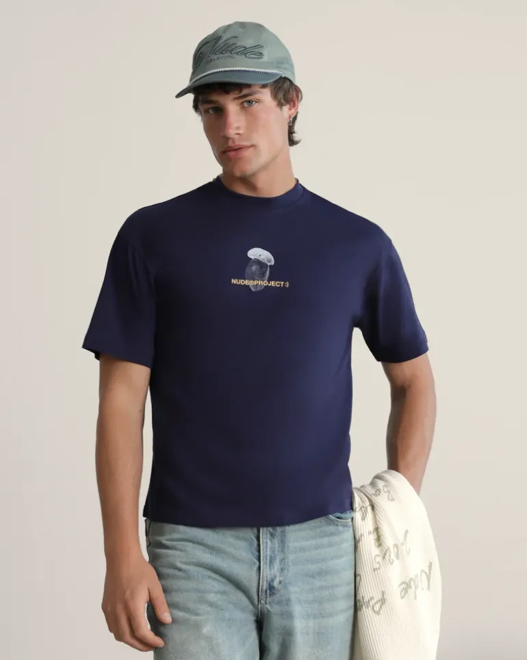 Camiseta Mushroom Azul Marino