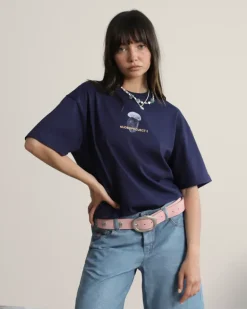 Camiseta Mushroom Azul Marino
